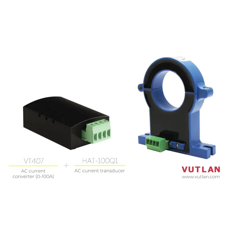 HAT-100Q1 AC current transducer | AC current monitoring | Vutlan