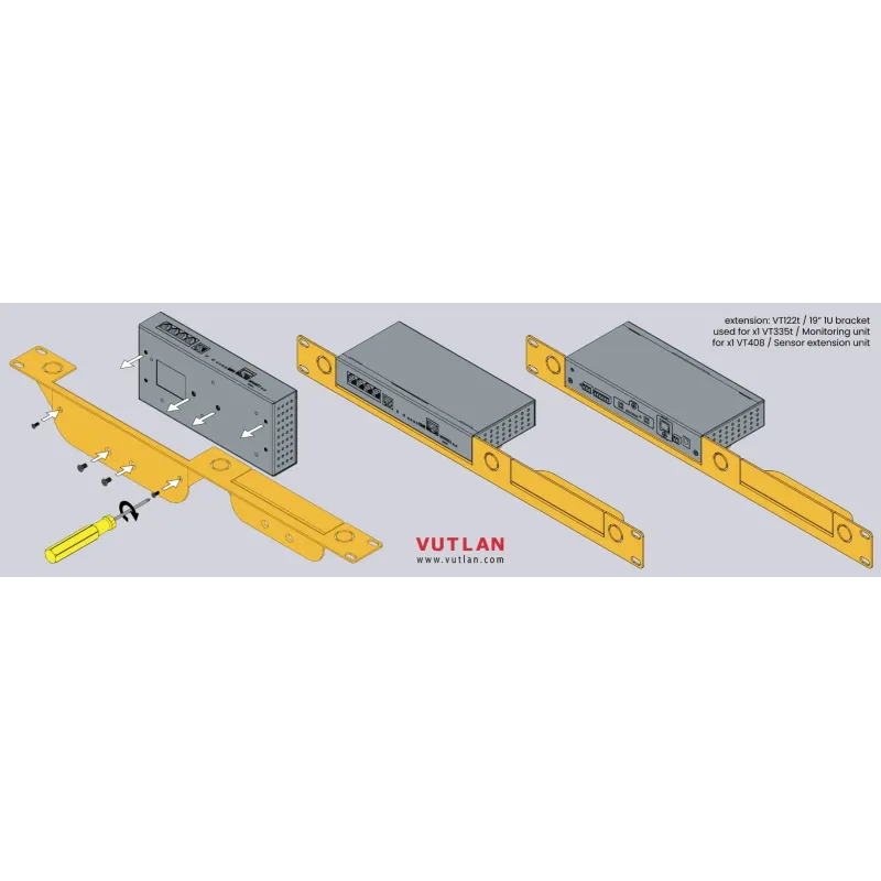 VT125t 19" Bracket for x2 VT408