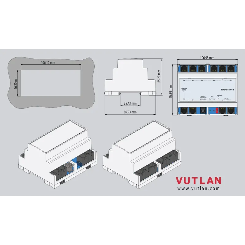 VT408DIN Sensor Extension Unit