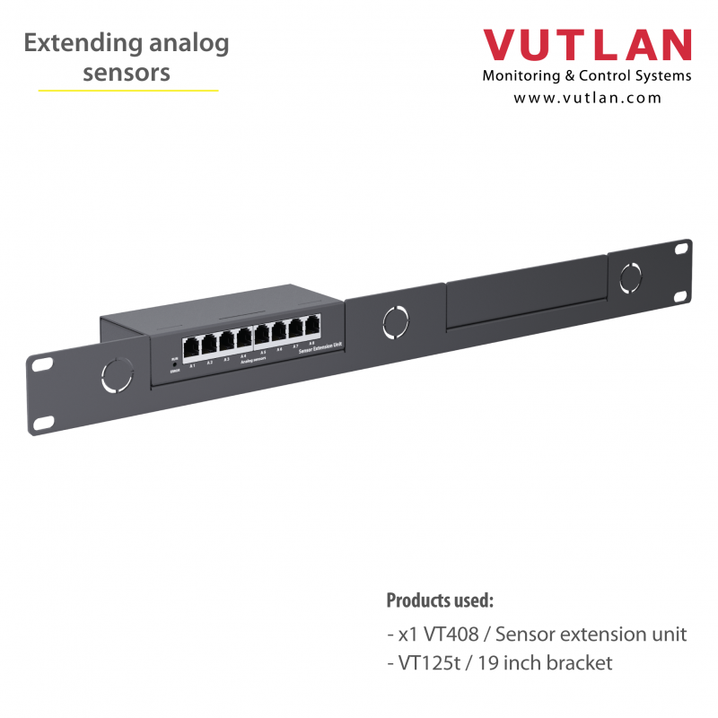 VT408 extension unit for additional analog sensors | Vutlan.com