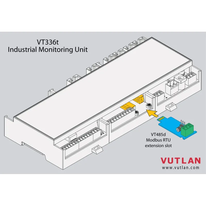 VT485m | Modbus RTU extension pcb slot