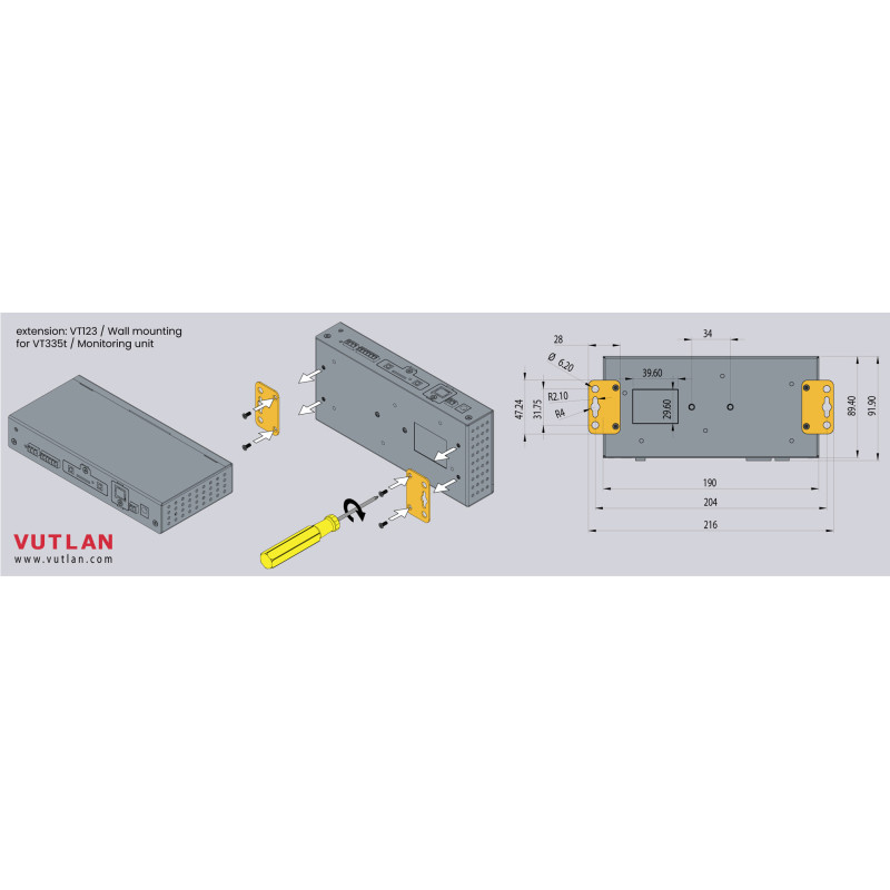 VT123 / Wall Mounting Bracket