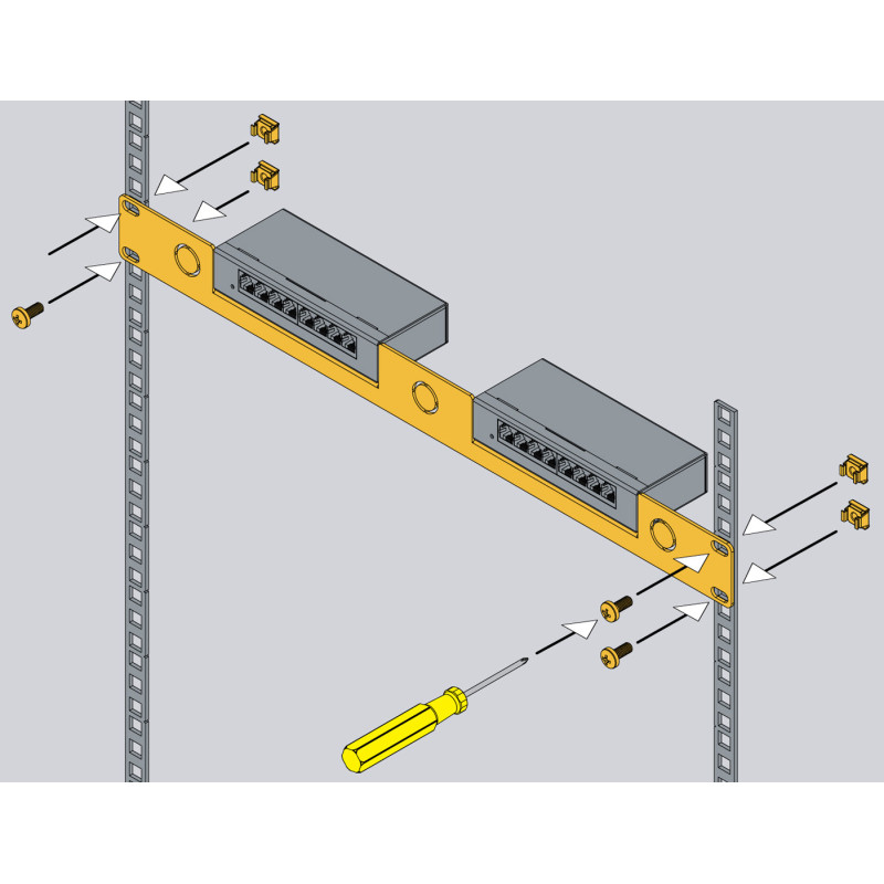 VT125t / 19" Bracket for x2 VT408