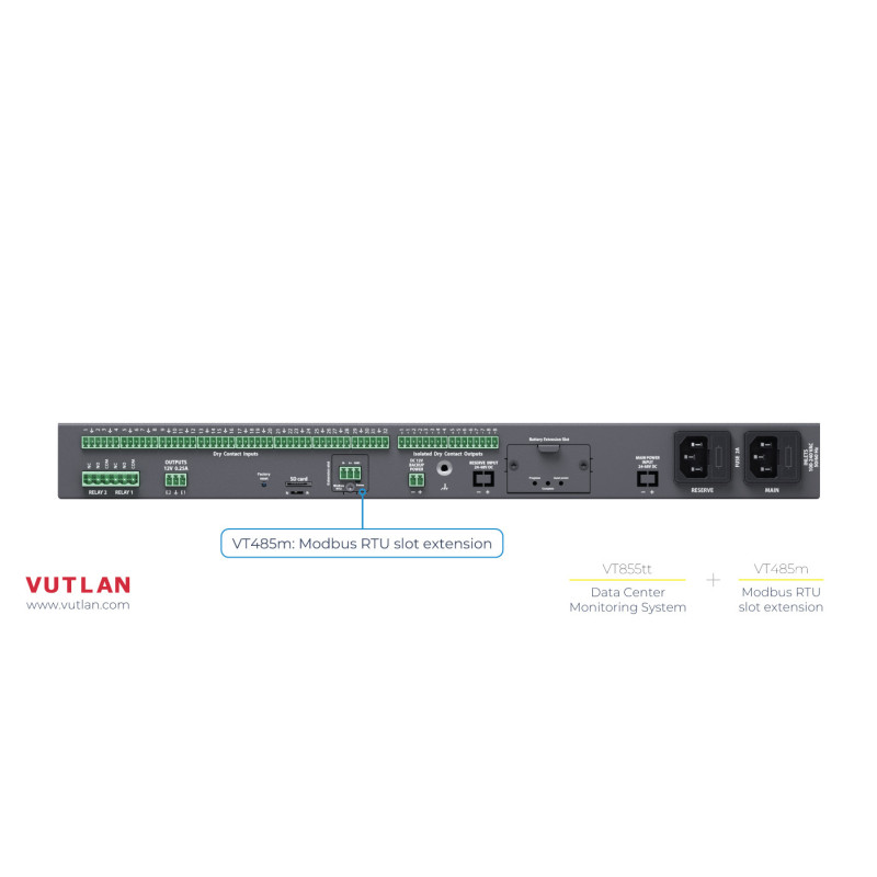 VT855t | Data Center Monitoring system for IT rooms, Data centers, rem