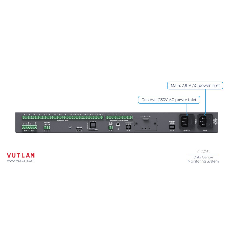 VT855t | Data Center Monitoring system for IT rooms, Data centers, rem