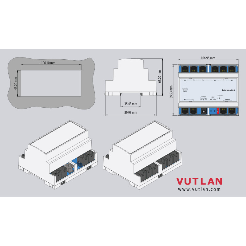 VT408DIN / Sensor Extension Unit