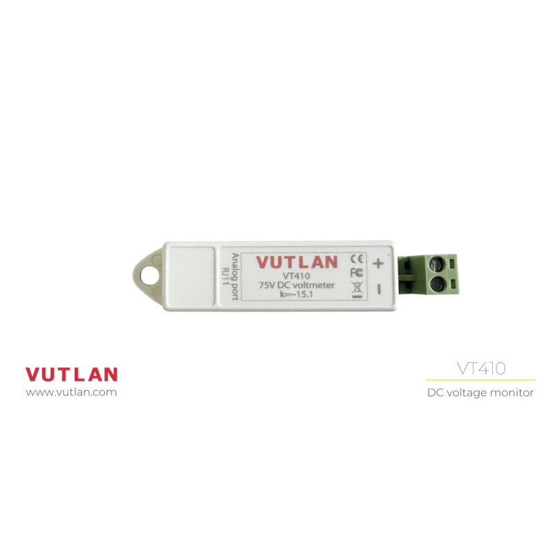 VT410 DC voltage monitor | Measure DC voltage | Vutlan