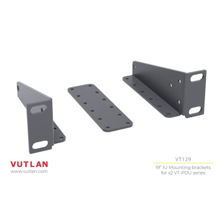 VT129 19" 1U bracket for x2 VT-PDU units