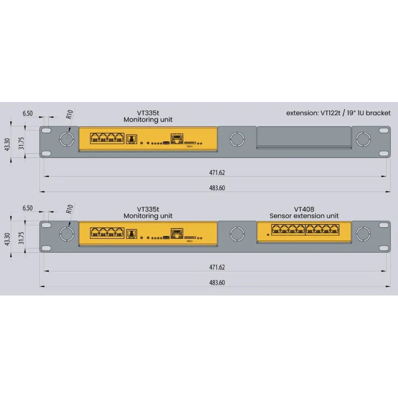 VT335t | Monitoring system for small IT rooms | Vutlan.com