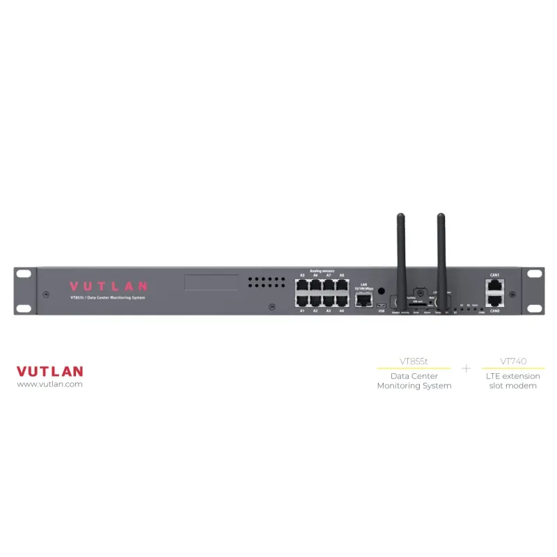 VT855t | Data Center Monitoring system for IT rooms, Data centers, rem