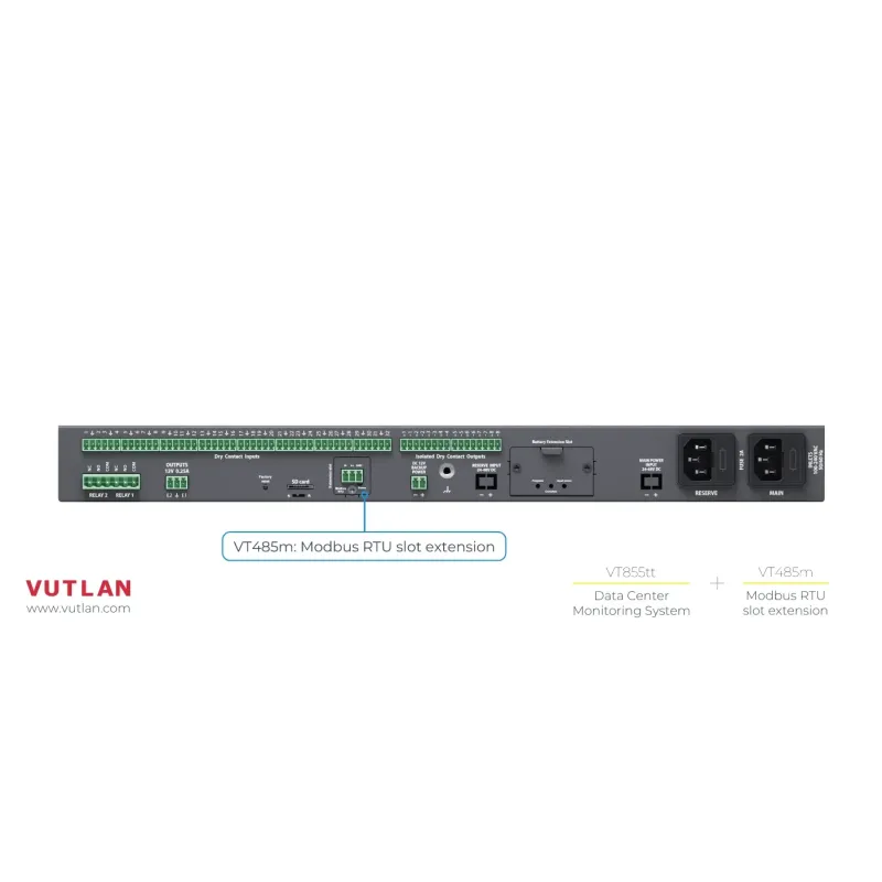 VT855t | Data Center Monitoring system for IT rooms, Data centers, rem