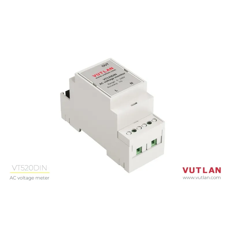 VT520 |  DIN AC Voltage monitor | voltmeter | Vutlan.com